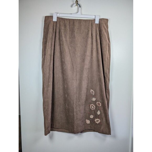 Vintage Maxi Skirt Size 20W Forest Fairy Pheobe Boho Grunge Peasant‎ Embroidered - Picture 9 of 9